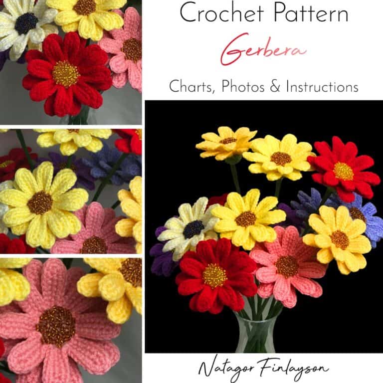 Gerbera Daisy Crochet Pattern Natagor Finlayson