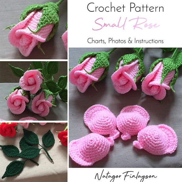 8 Crochet Patterns for Roses