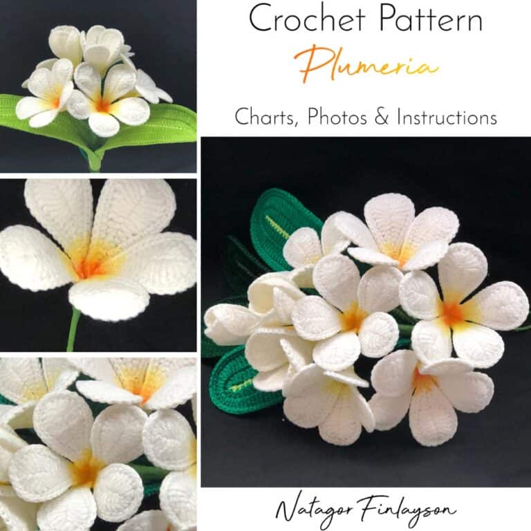 Crochet Plumeria Pattern Natagor Finlayson