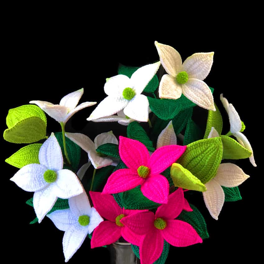 Chinese Dogwood Crochet Pattern crochet flowers