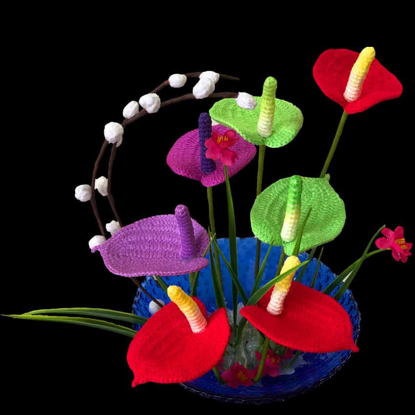 Anthurium Crochet Pattern crochet flowers
