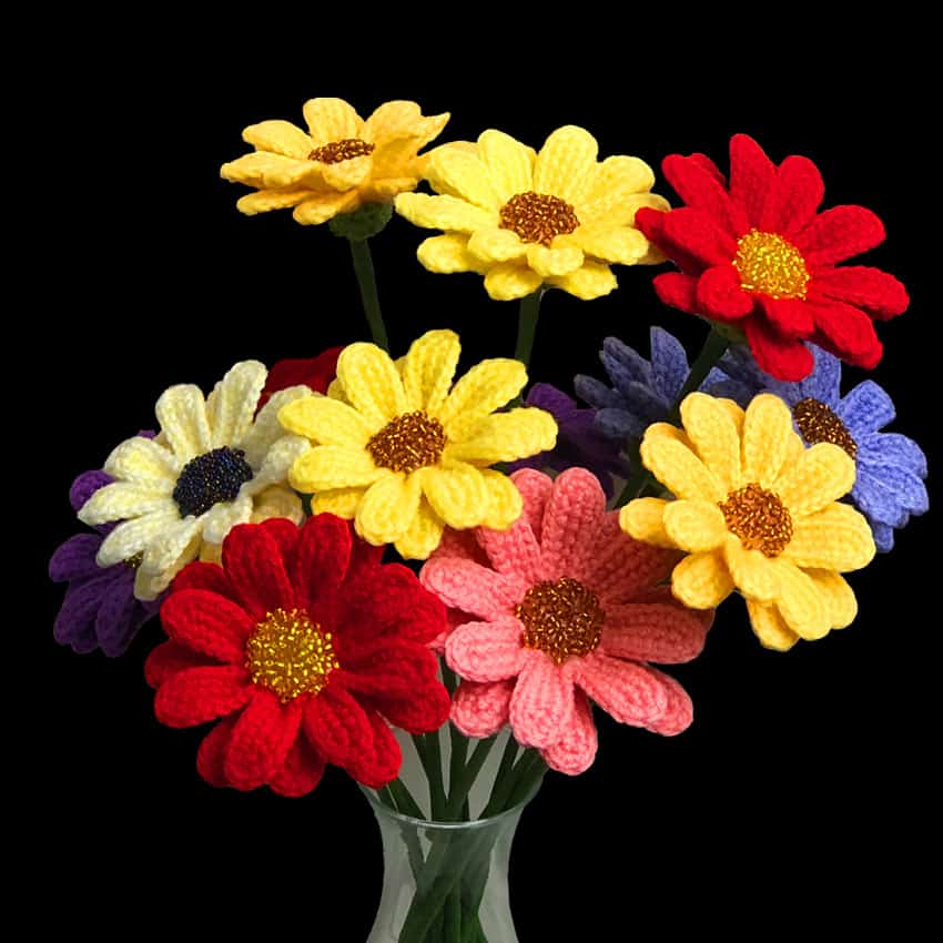 Crochet Gerbera Pattern Crochet Gerbera Pattern