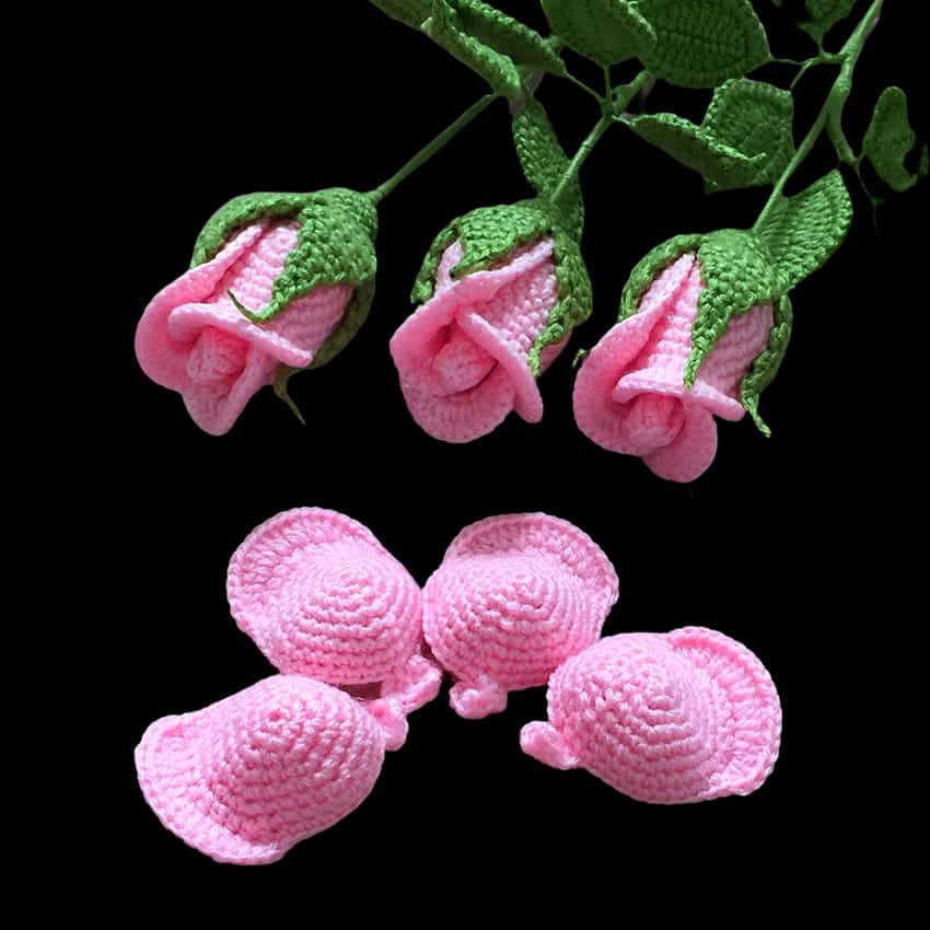 Small Crochet Rose Pattern