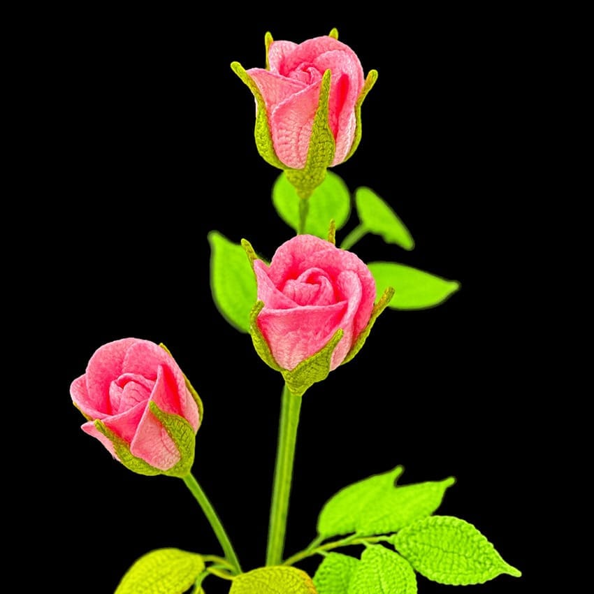 Stem Rose Crochet Pattern Stem Rose Crochet Pattern