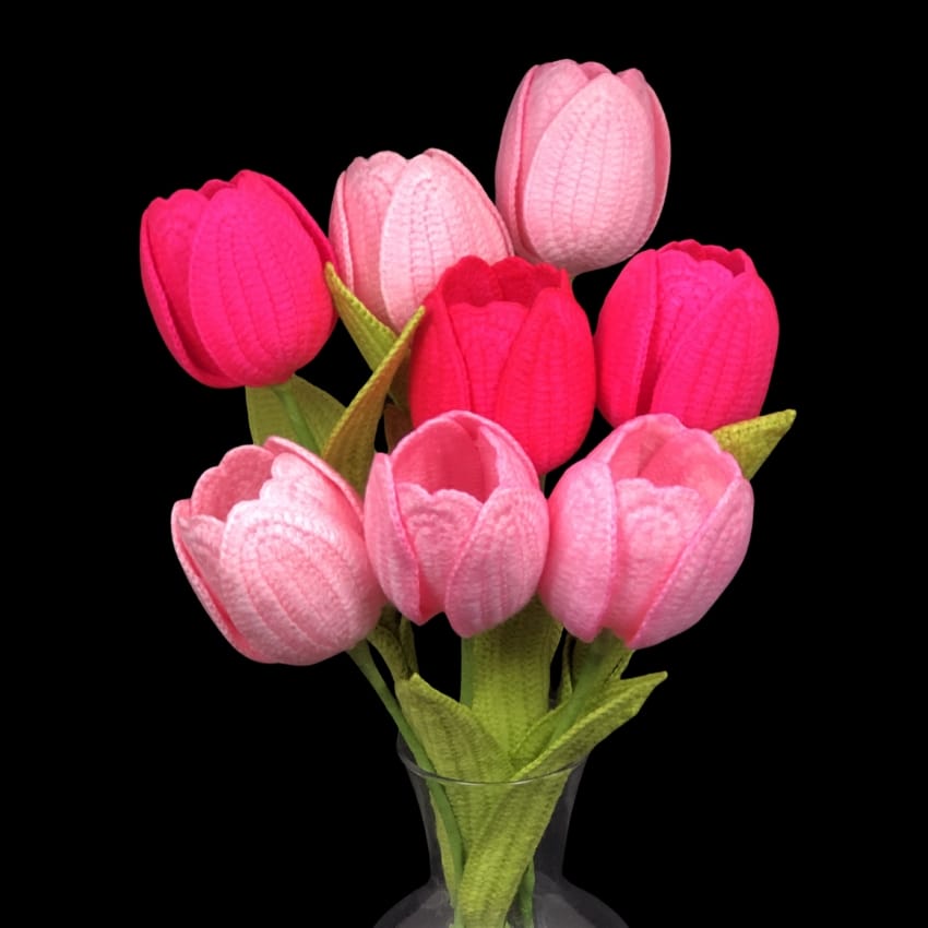 Dynasty Tulip Crochet Pattern Image of a Crochet Dynasty Tulip Pattern