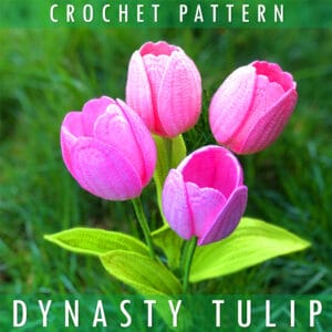 Image of a crochet Dynasty Tulip